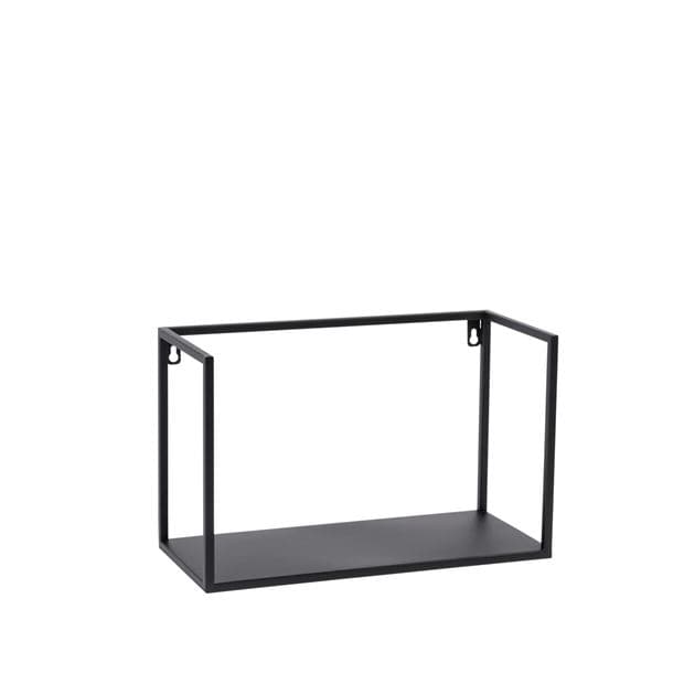 SHORP Black hanging shelf H 25 x L 40 x D 18 cm - best price from Maltashopper.com CS635474