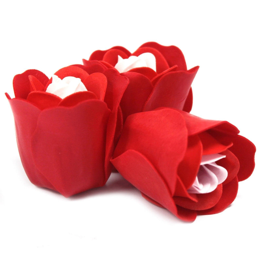 Set of 3 Soap Flower Heart Box - Red Roses - best price from Maltashopper.com LSF-13