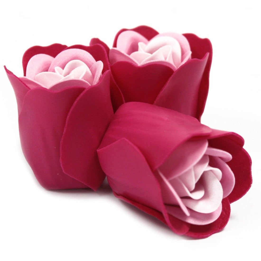 Set of 3 Soap Flower Heart Box - Pink Roses - best price from Maltashopper.com LSF-14
