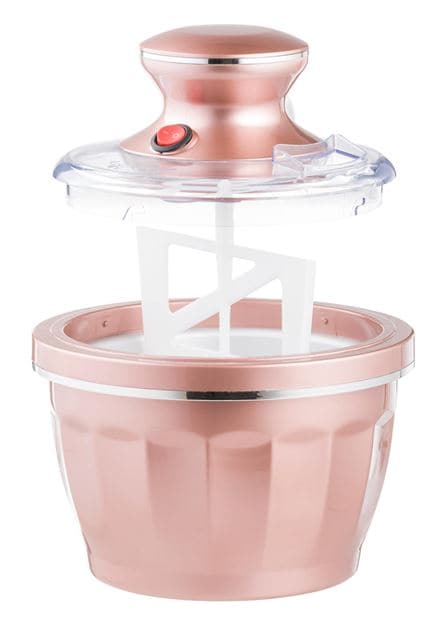 RETRO FUN ICE CREAM MAKER 2 COLORS CREAM, LIGHT PINK H 23 cm - Ø 20.5 cm - best price from Maltashopper.com CS649964