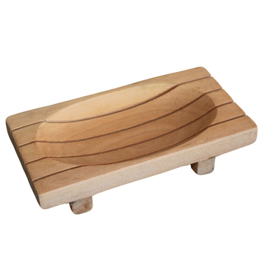 Classic Mahogany Soap Dish - Grid Drainer - best price from Maltashopper.com MSD-04