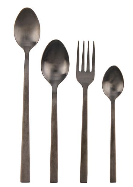 SUBLIMO Longdrink spoons set of 6 blackL 18 cm - best price from Maltashopper.com CS628474