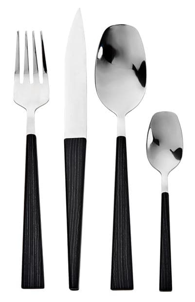 FOREST 16-piece black cutlery - best price from Maltashopper.com CS632961