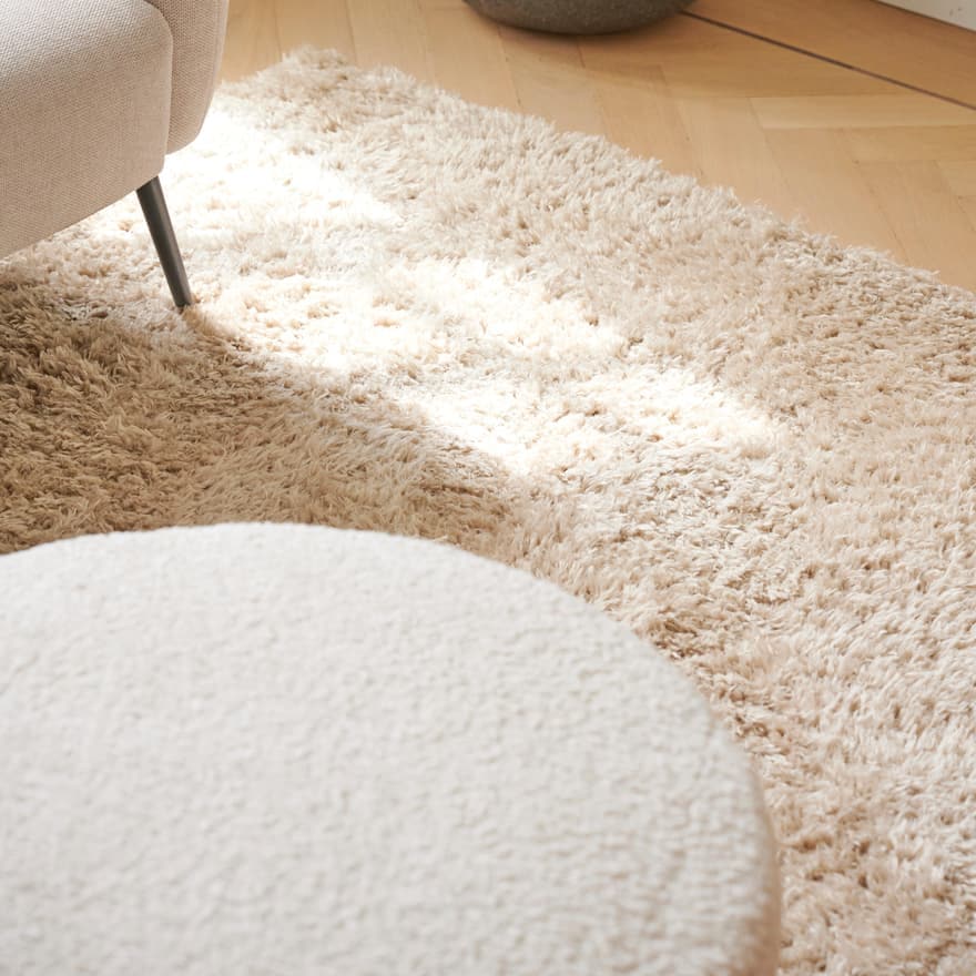 LARGE Beige carpet W 160 x L 230 cm - best price from Maltashopper.com CS677950