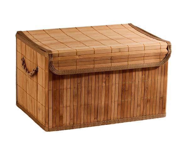 ZEN Storage basket with natural handles H 22 x W 36 x L 26 cm