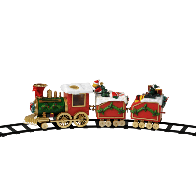 MUSICAL Train with 2 carriages H 16.5 x W 8 x L 50 cm - best price from Maltashopper.com CS500878
