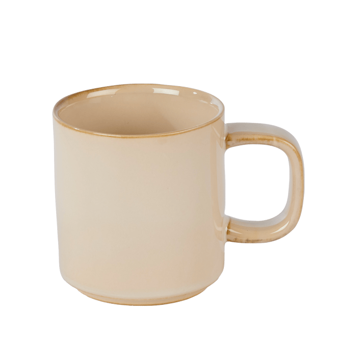 MINERAL SAND Mug with beige handle - best price from Maltashopper.com CS686294