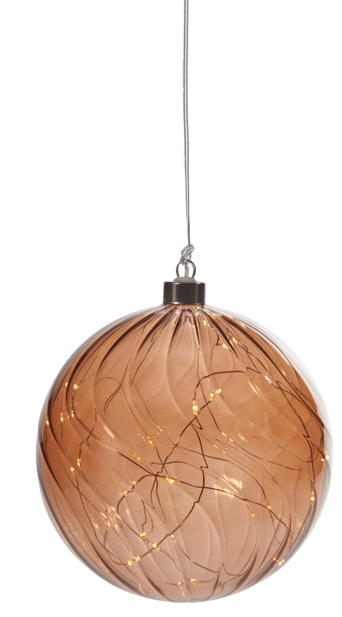 TORNADO Brown decorative sphereØ 15 cm - best price from Maltashopper.com CS677005