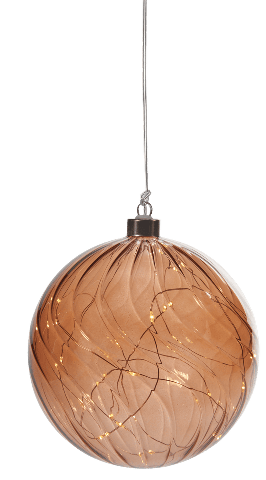 TORNADO Brown decorative sphereØ 15 cm - best price from Maltashopper.com CS677005