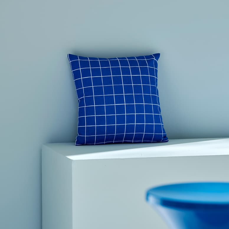 GRADE Blue cushion, W 30 x L 30 cm