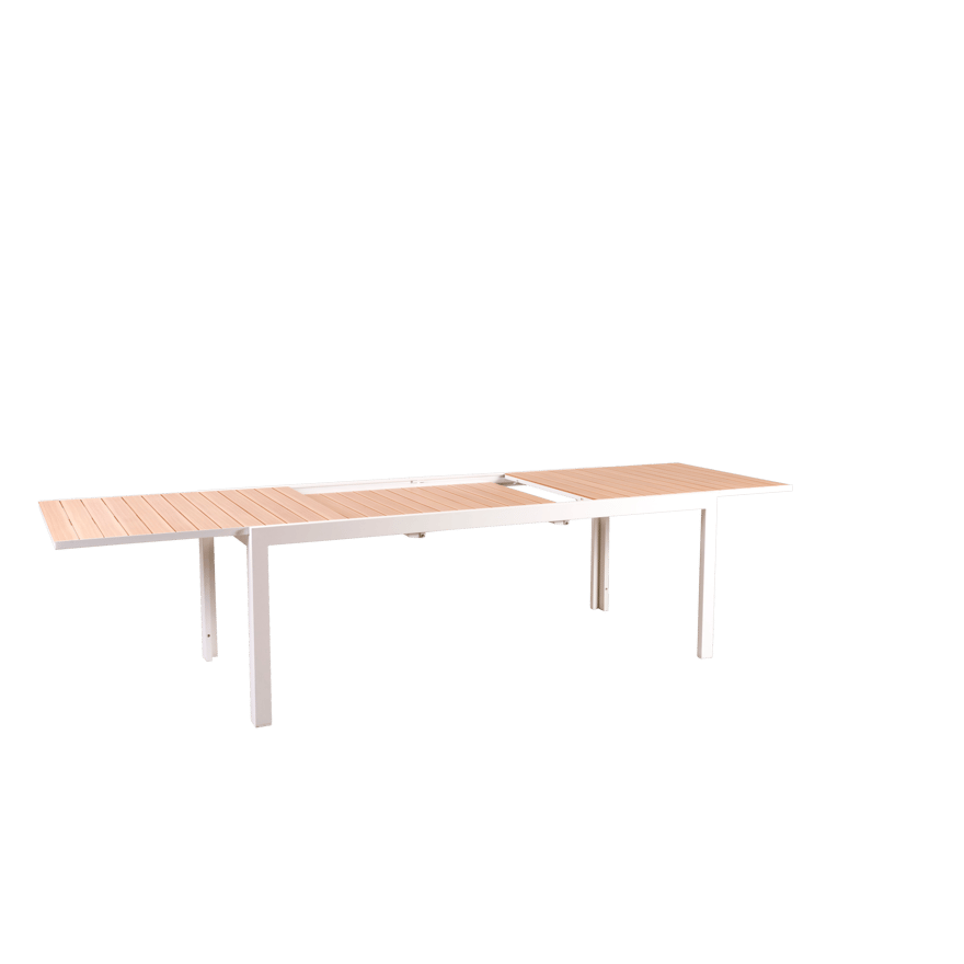 ETHAN Extending table white, natural - best price from Maltashopper.com CS652351