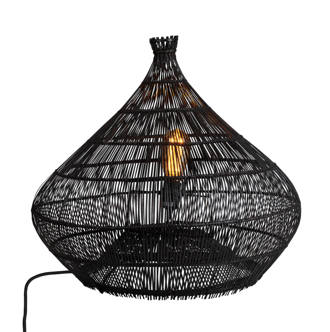 ZALOU Black table lamp H 51 cm - Ø 55 cm - best price from Maltashopper.com CS674296