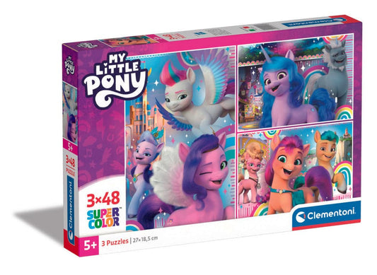 3 Puzzle da 48 Pezzi - My Little Pony