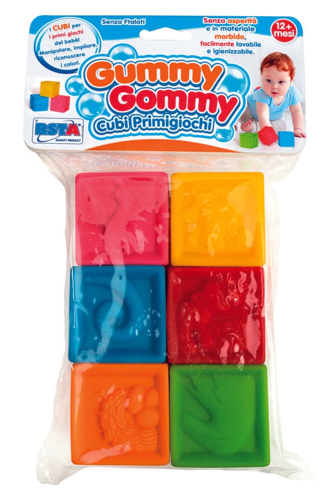 Gummy Gommy - 6 Soft Cubes