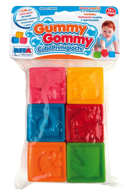 Gummy Gommy - 6 Soft Cubes