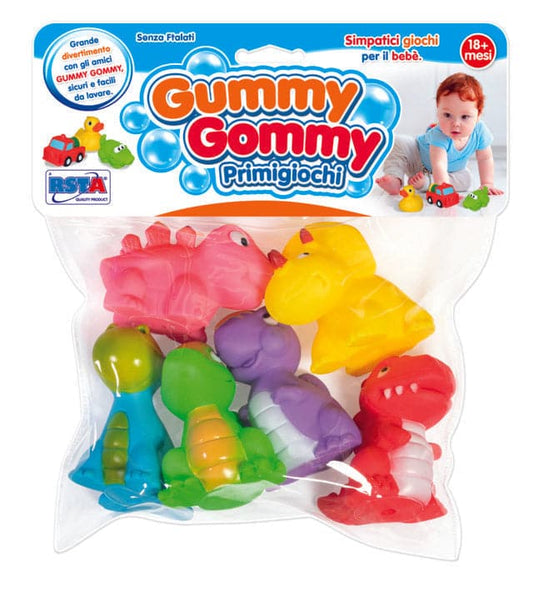 Toys Gummy Gommy - Busta 6 Mini Dinos