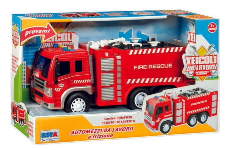 Work Vehicles - Clutch Fire Truck with Lights and Sounds