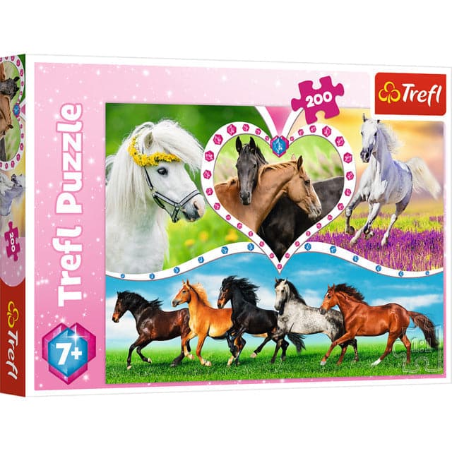 200 Piece Puzzle Beautiful Horses