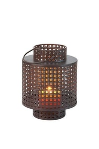 MESH Metallic lantern H 22 cm - Ø 17 cm - best price from Maltashopper.com CS655739