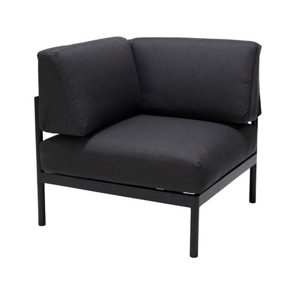 HANNA Lounge corner armchair black H 59 x W 77.2 x L 77.2 cm