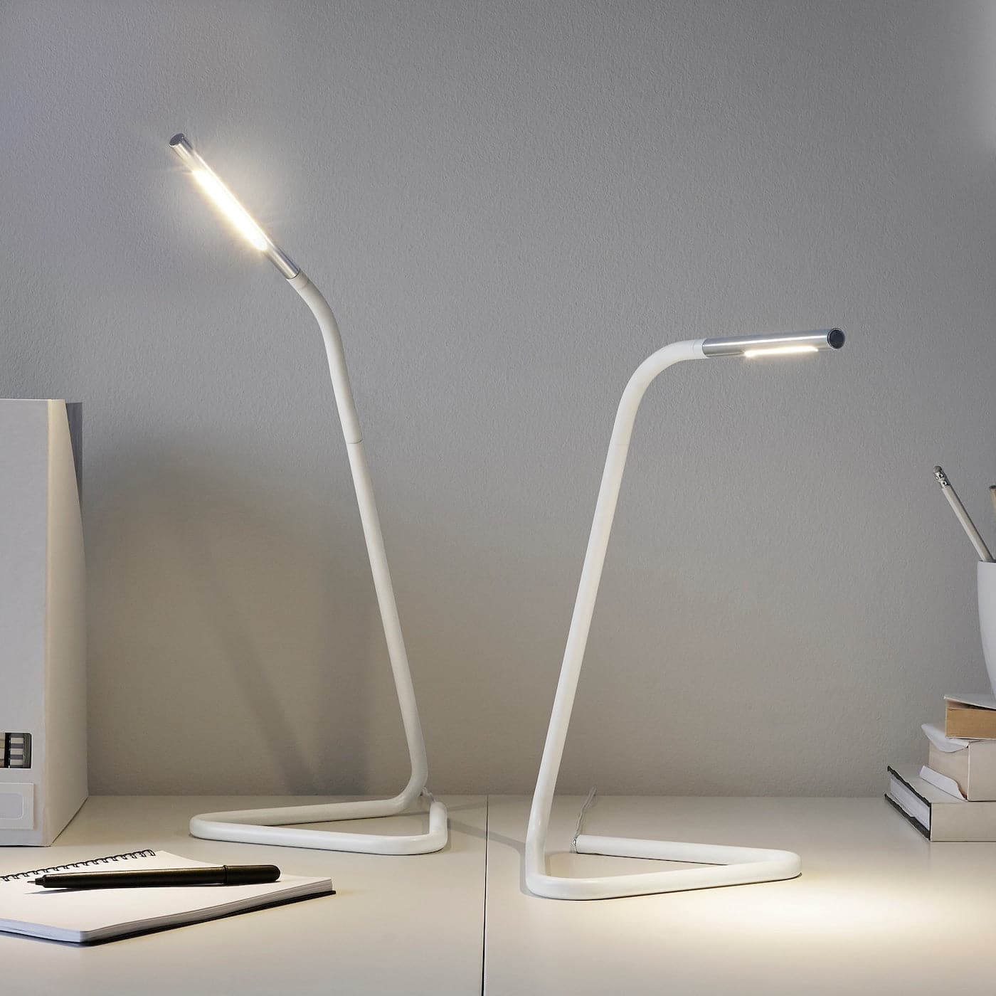 HÅRTE LED work lamp white/silvercolour , - Premium Lamps from Ikea - Just €25.99! Shop now at Maltashopper.com