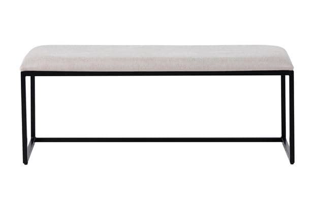 CARTER White bench H 46.5 x L 120 x D 45 cm - best price from Maltashopper.com CS662235