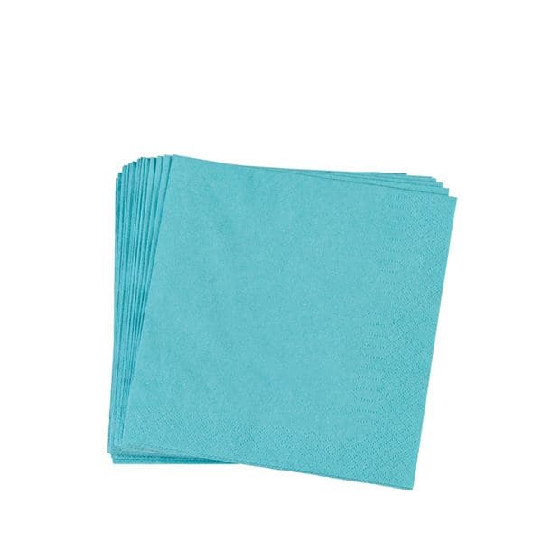 UNI Set of 20 blue napkins W 33 x L 33 cm - best price from Maltashopper.com CS655102