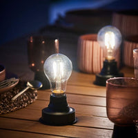 BATI Light bulb with transparent E27 battery H 10.5 cm - Ø 6 cm - best price from Maltashopper.com CS653849