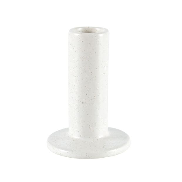 NORDI White candlestick H 12 cm - Ø 3 cm