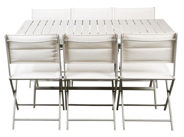 MONACO Gray folding table H 74 x W 146 x D 80 cm - best price from Maltashopper.com CS598465