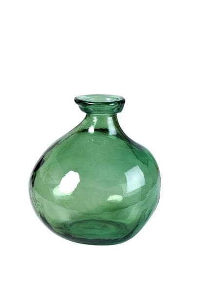SIMPLICITY Green vase H 18 cm - Ø 16 cm