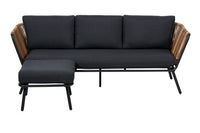 ACAPULCO Natural lounge set H 74.5 x W 210 x D 75 cm - best price from Maltashopper.com CS668143