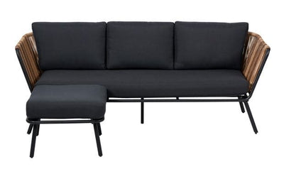 ACAPULCO Natural lounge set H 74.5 x W 210 x D 75 cm - best price from Maltashopper.com CS668143