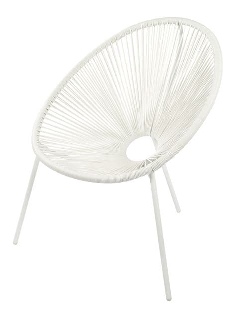 ACAPULCO White lounge chair H 82 x W 75 x D 69 cm - best price from Maltashopper.com CS539322