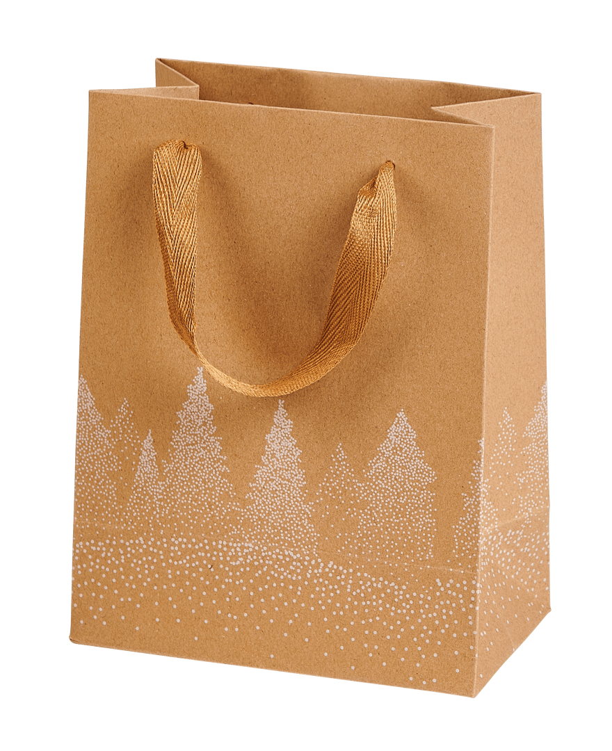 XMAS KRAFT Gift bag 4 designs brownH 23 x W 18 x D 10 cm - best price from Maltashopper.com CS677985