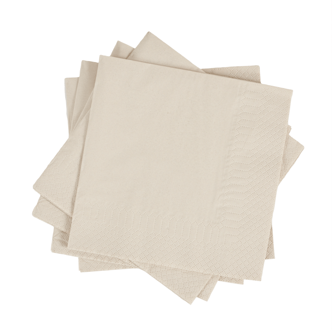 UNI Set of 20 beige napkins - best price from Maltashopper.com CS684516