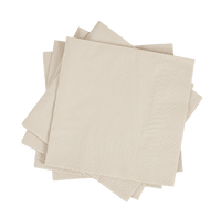 UNI Set of 20 beige napkins - best price from Maltashopper.com CS684516
