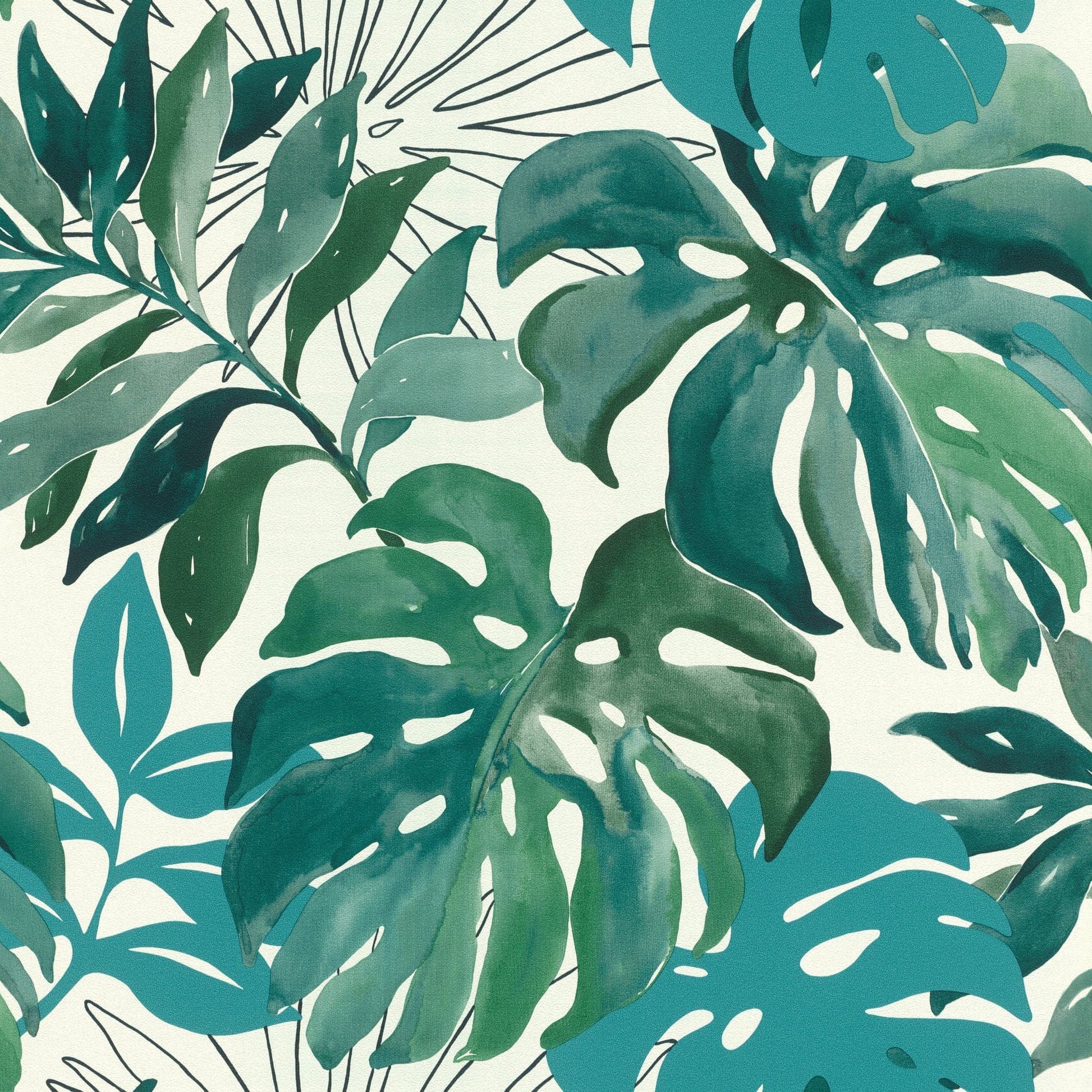 Bricocenter BOTANICAL WALLPAPER GREEN 53CMX10.5M