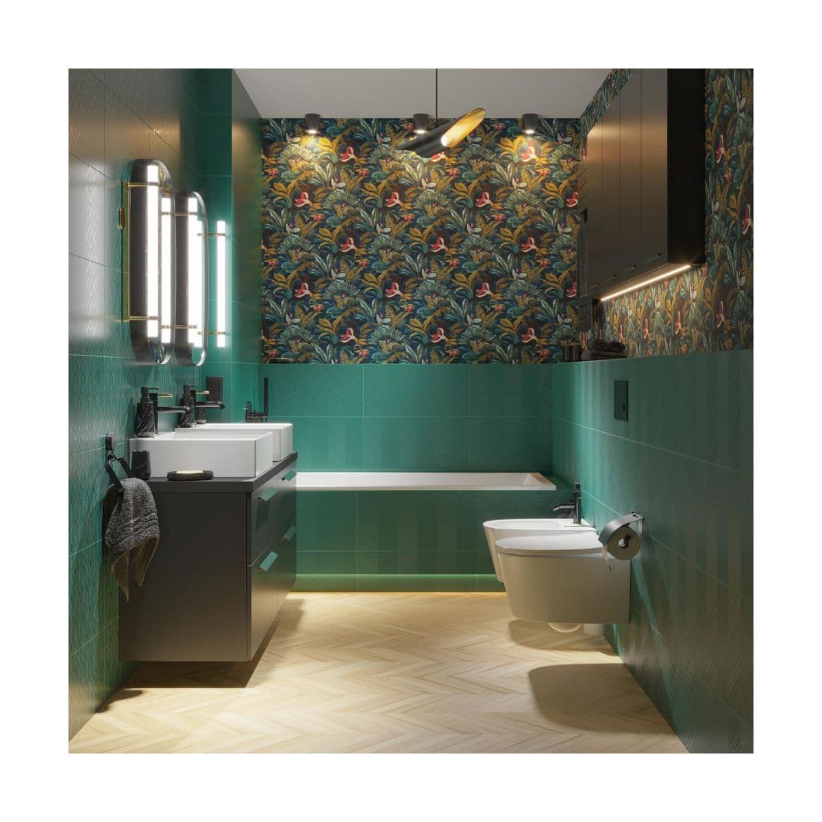 EDEN BLUE WALLPAPER 53CMX10.5M