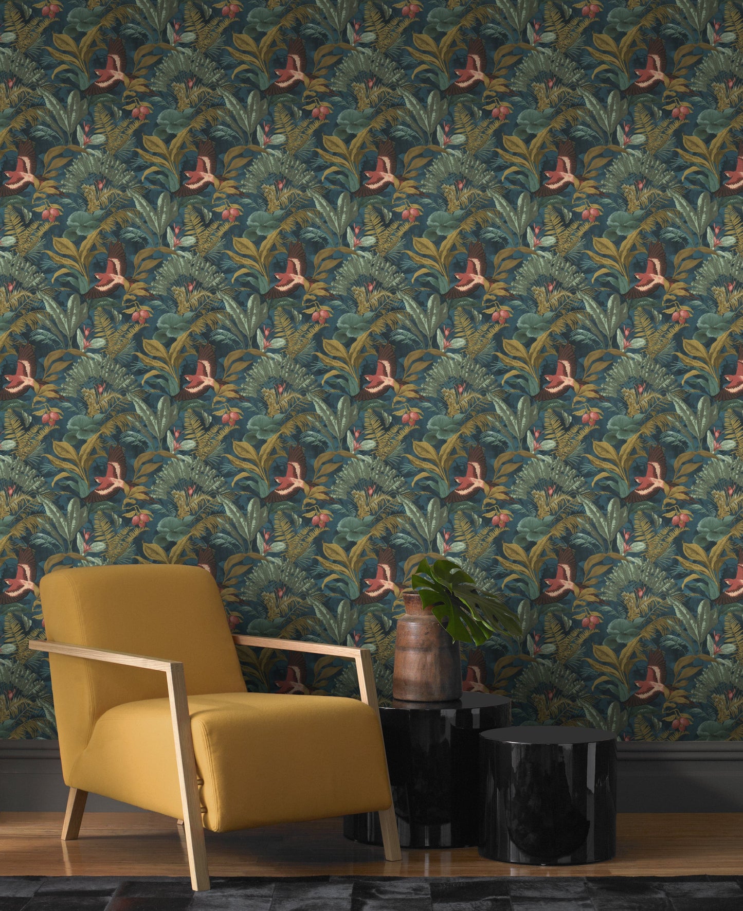 EDEN BLUE WALLPAPER 53CMX10.5M