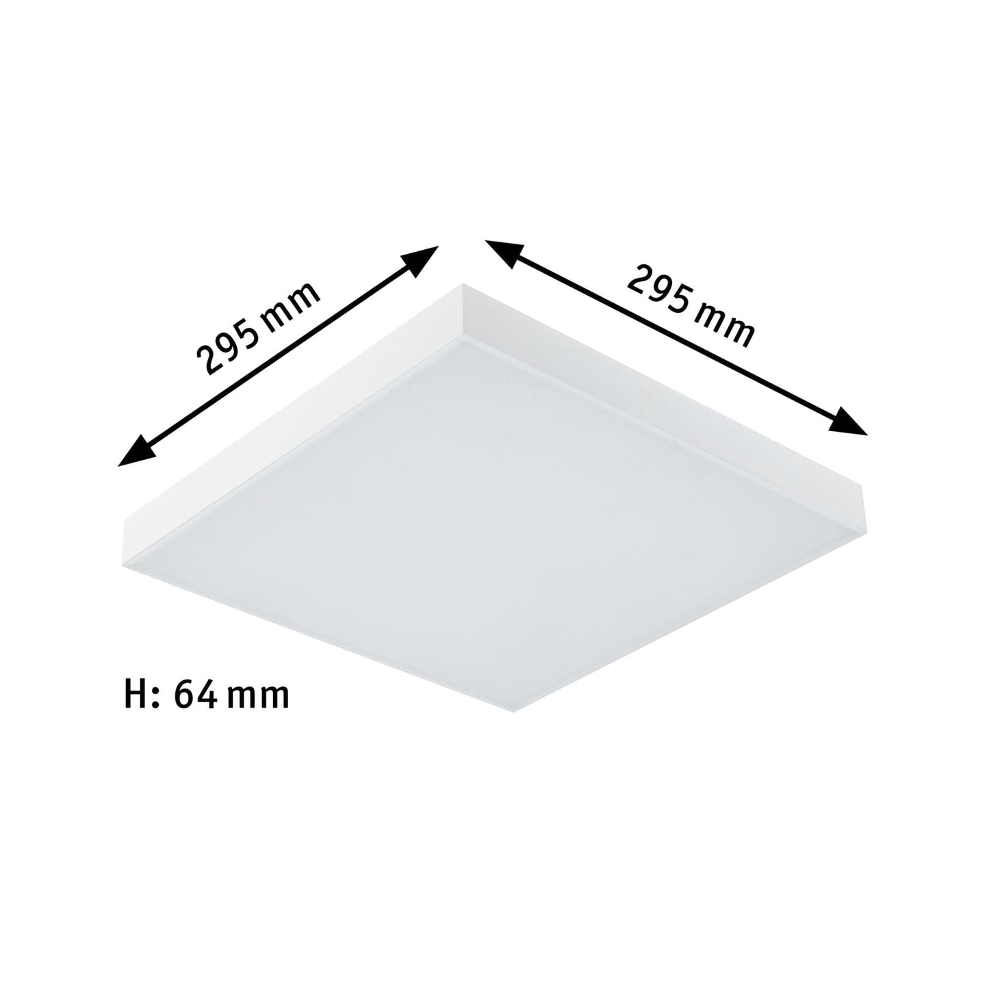 Bricocenter VELORA PANEL METAL WHITE 29.5x29.5 CM LED 13.2W RGBW RAINBOW EFFECT