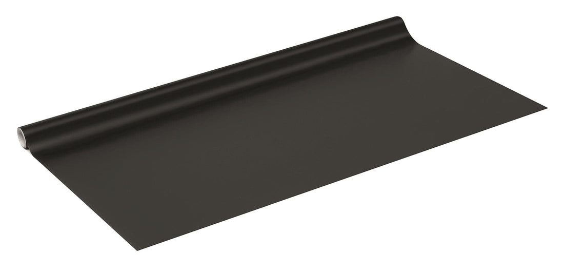 ADHESIVE PLASTIC PLAIN BLACK GLOSSY 90X210