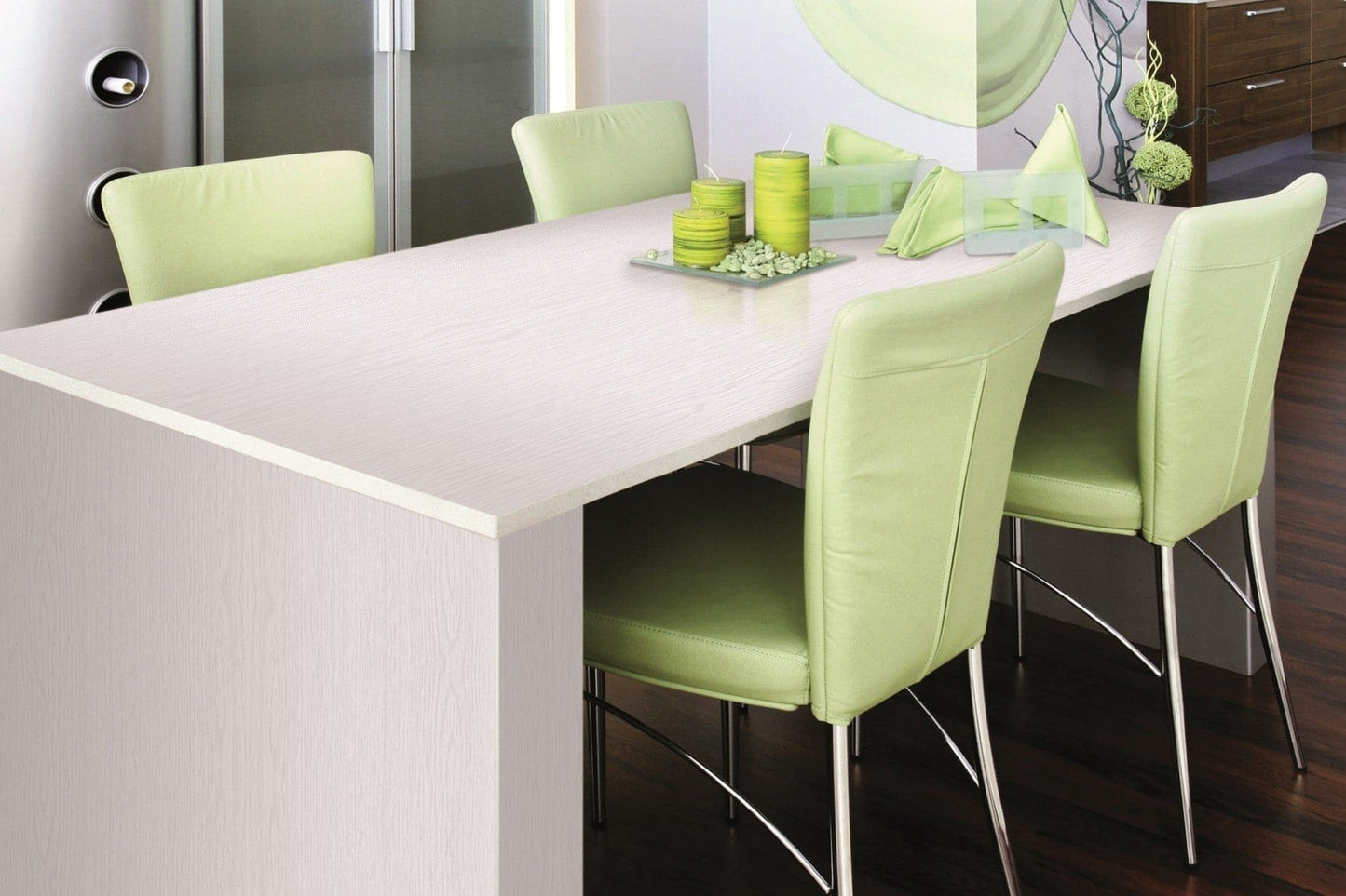 WHITE WOOD ADHESIVE PLASTIC 90x210