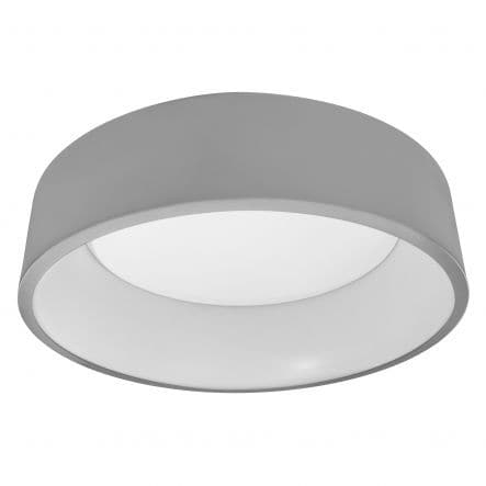 ORBIS CYLINDER PLASTIC SMART LED CEILING LIGHT GREY D45 CM lLED 26W CCT DIMMERABLE - best price from Maltashopper.com BR420006972