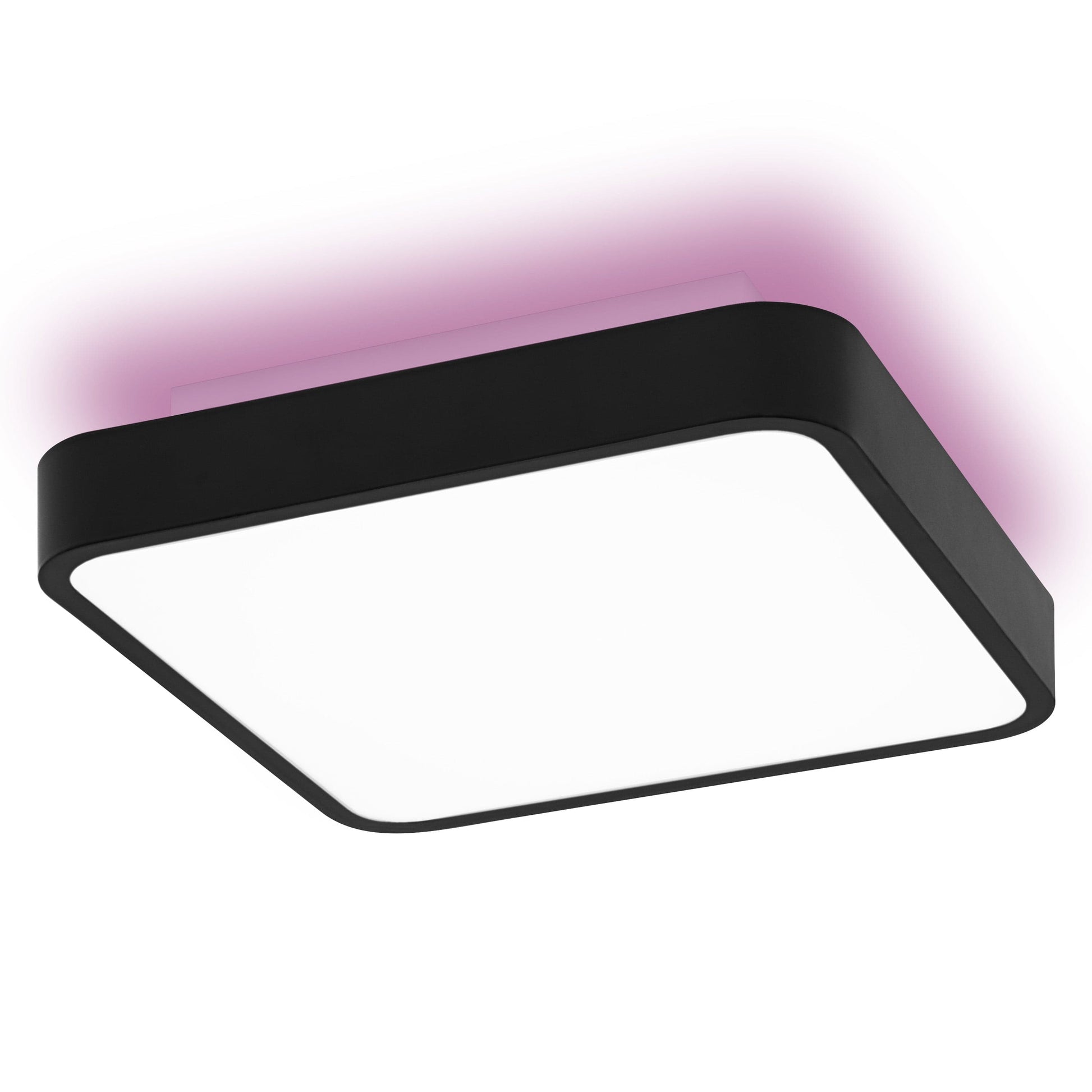 Bricocenter CEILING LIGHT SMART ORBIS D 35CM BLACK PLASTIC LED 28W RGB