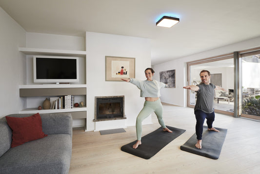 Bricocenter CEILING LIGHT SMART ORBIS D 35CM BLACK PLASTIC LED 28W RGB