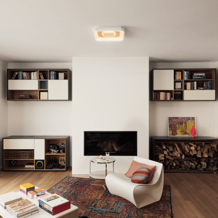 Bricocenter LED CEILING LAMP SMART STAR METAL WHITE 53X43CM 32W CCT