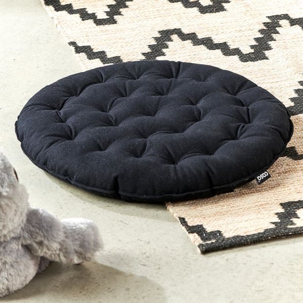 RONNA Black cushionØ 40 cm - best price from Maltashopper.com CS641648