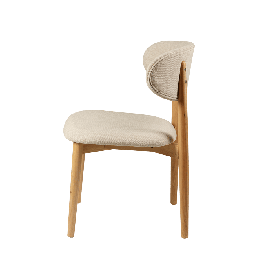 Casa FALCO Beige dining chair, H 78 x W 55 x D 51 cm