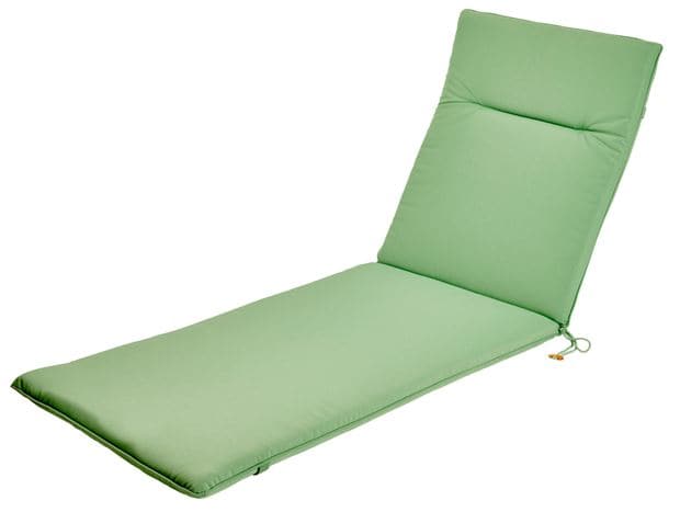 AZUR Garden cushion for sun lounger green H 4 x W 60 x L 178 cm - best price from Maltashopper.com CS654794
